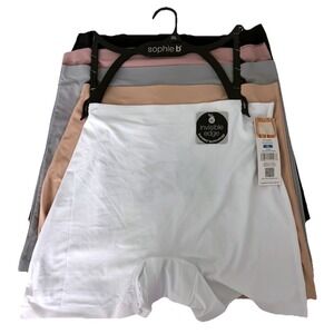 Sophie B Women's 5 Pairs 198753H5 WRADB Fused Boyshort Invisible Edged Size XL